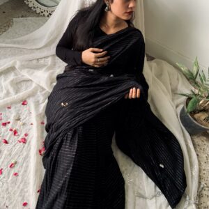 black saree